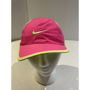 Nike DRI-FIT Cap Hat 2 Colors Pink-Yellow Mesh Colorful Yellow Swoosh Strap